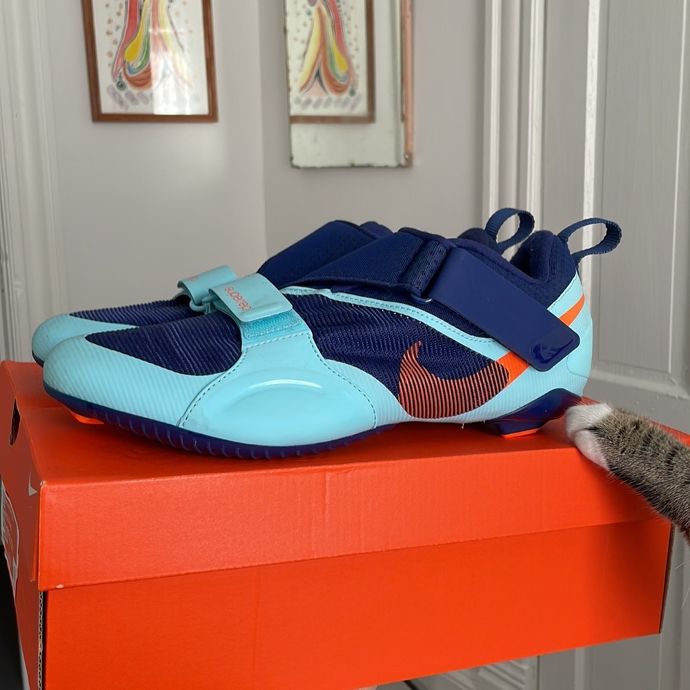 MENS NIKE SUPERREP CYCLE 11.5 blue & orange